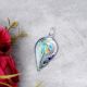 Leaf Multicolor Lampwork Glass Pendant for Jewellry Making - 1 Piece